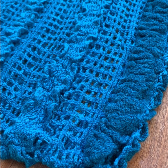Turquoise Infinity Scarf - Picture 2 of 4